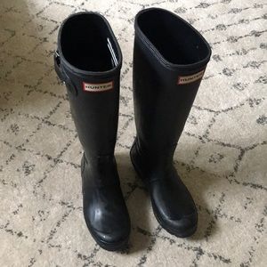 Matte Black Hunter Boots
